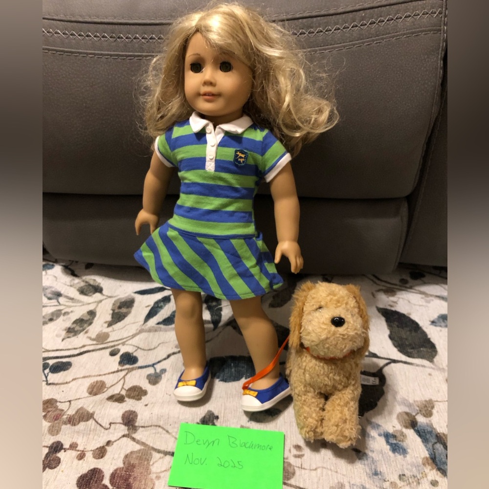 Lanie Retired American Girl Doll with Dog